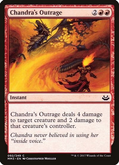 Chandras Outrage Modern Masters 2017 Magic card