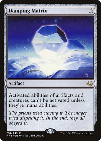 Damping Matrix Modern Masters 2017 Magic card