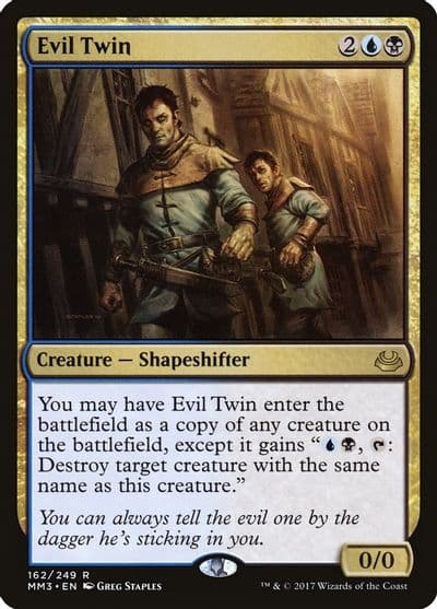 Evil Twin Modern Masters 2017 Magic card