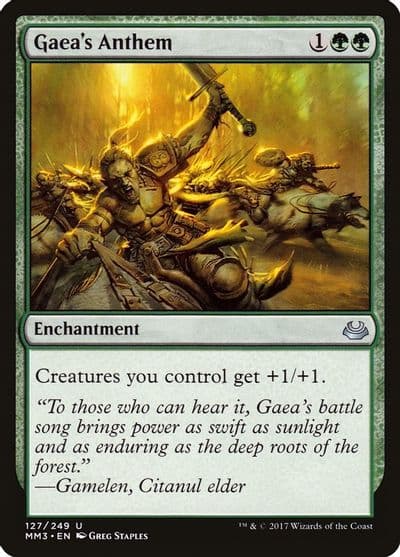 Gaeas Anthem Modern Masters 2017 Magic card
