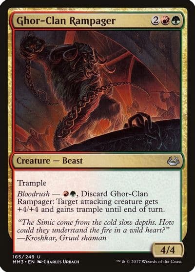 Ghor Clan Rampager Modern Masters 2017 Magic card