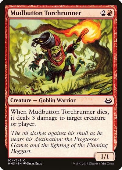 Mudbutton Torchrunner Modern Masters 2017 Magic card