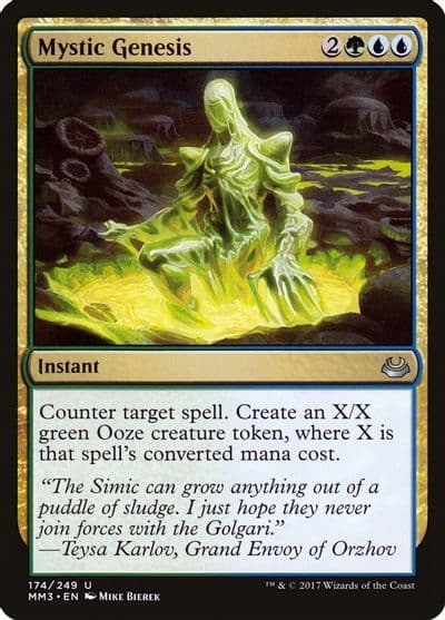 Mystic Genesis Modern Masters 2017 Magic card