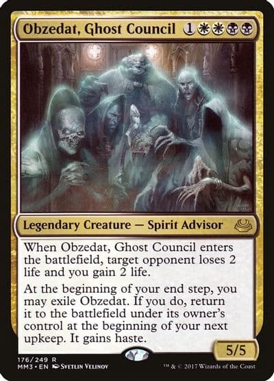 Obzedat Ghost Council Modern Masters 2017 Magic card