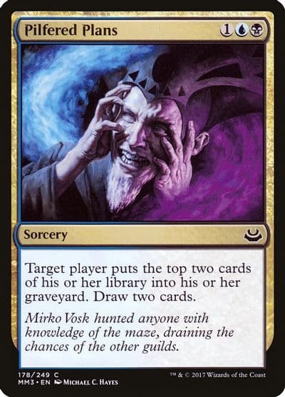 Pilfered Plans Modern Masters 2017 Magic card