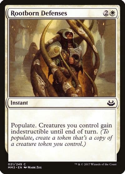 Rootborn Defenses Modern Masters 2017 Magic card