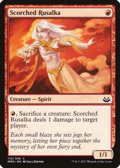 Scorched Rusalka Modern Masters 2017 Magic card