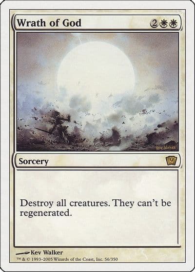 Wrath of God 9th Edition Magic card
