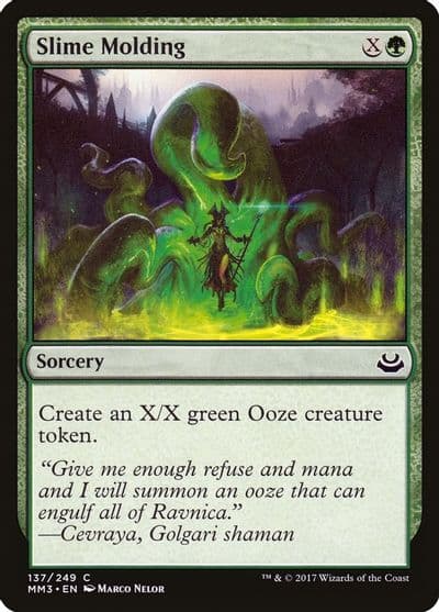 Slime Molding Modern Masters 2017 Magic card