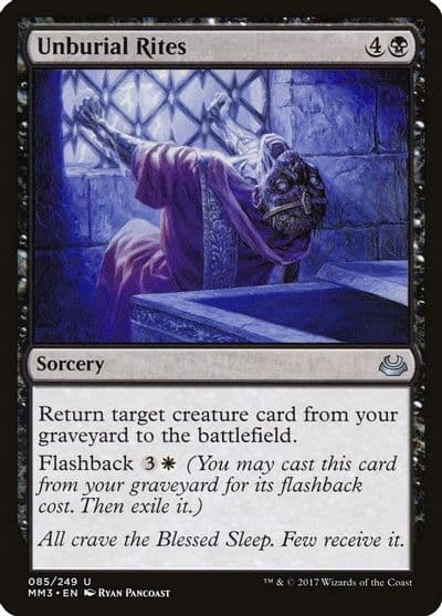 Unburial Rites Modern Masters 2017 Magic card