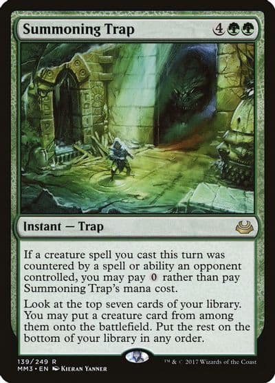 Summoning Trap Modern Masters 2017 Magic card