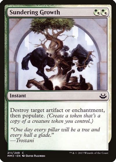 Sundering Growth Modern Masters 2017 Magic card