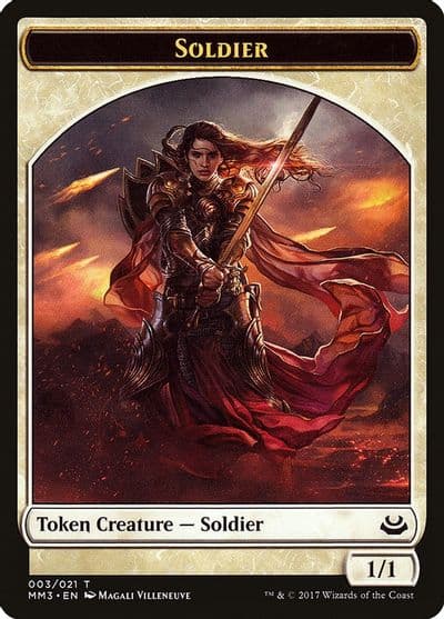 Soldier Token 003 Modern Masters 2017 Magic card