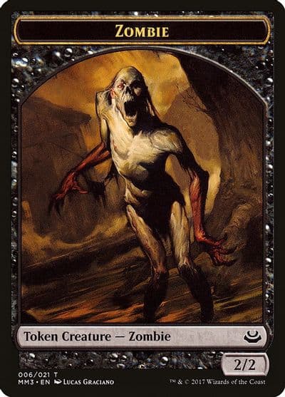 Zombie Token Modern Masters 2017 Magic card