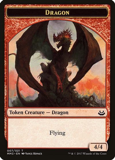Dragon Token Modern Masters 2017 Magic card
