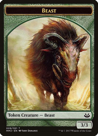 Beast Token 009 Modern Masters 2017 Magic card