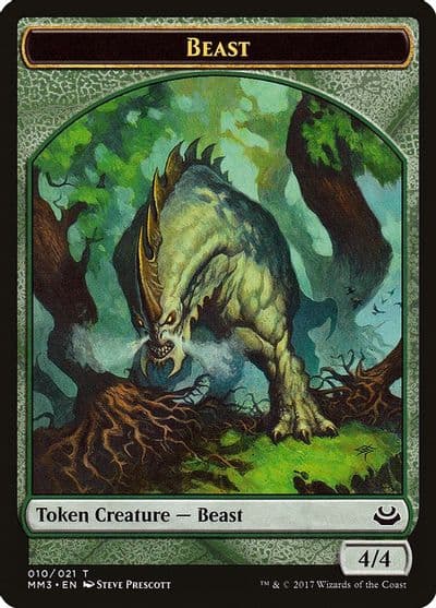 Beast Token 010 Modern Masters 2017 Magic card
