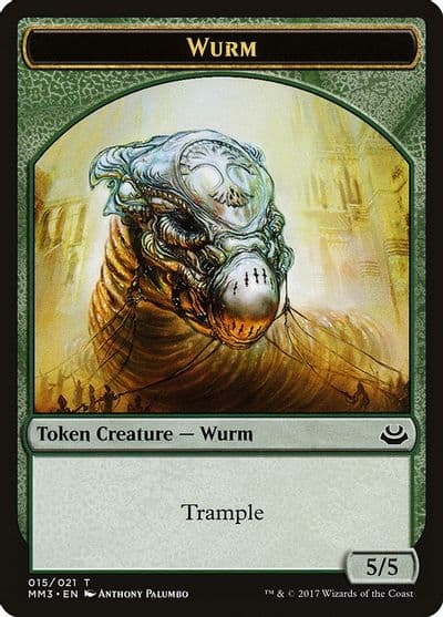Wurm Token Modern Masters 2017 Magic card