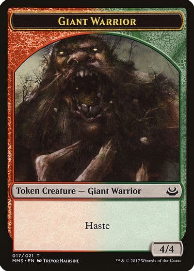 Giant Warrior Token Modern Masters 2017 Magic card