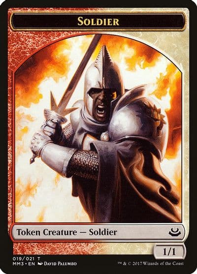 Soldier Token 019 Modern Masters 2017 Magic card