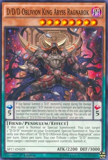 D D D Oblivion King Abyss Ragnarok Star Pack - Battle Royal Yu-Gi-Oh! card