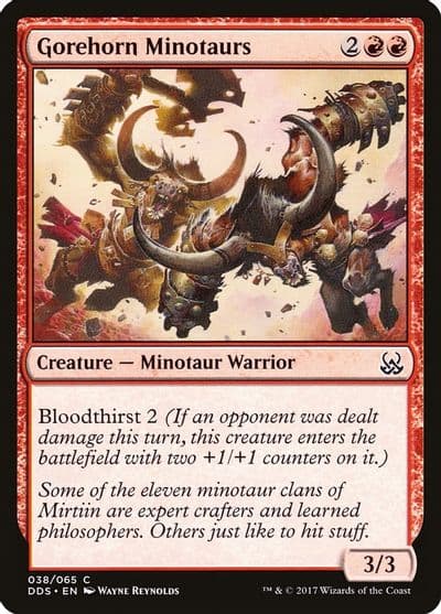 Gorehorn Minotaurs Duel Decks: Mind vs. Might Magic card