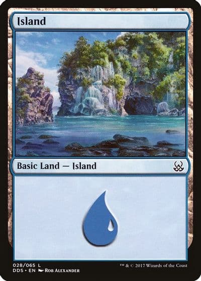 Island 028 Duel Decks: Mind vs. Might Magic card