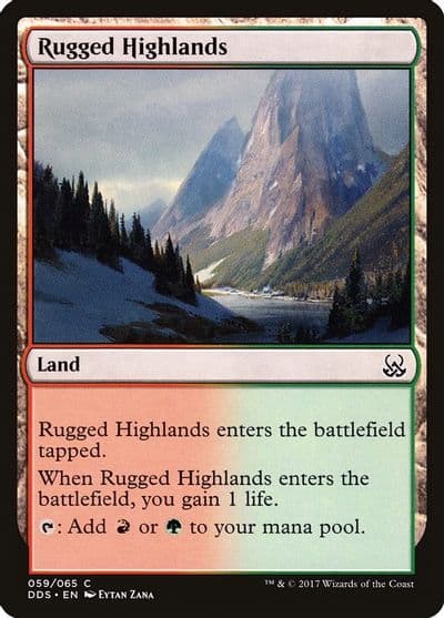 Rugged Highlands Duel Decks: Mind vs. Might Magic card