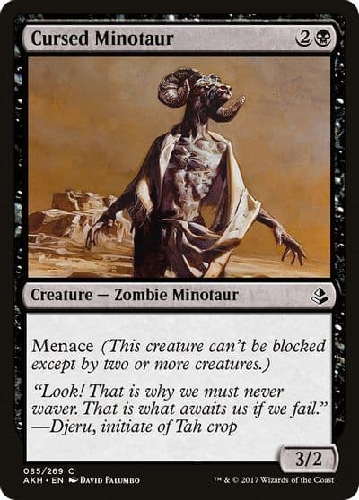 Cursed Minotaur Amonkhet Magic card