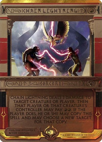 Chain Lightning Masterpiece Series: Amonkhet Invocations Magic card