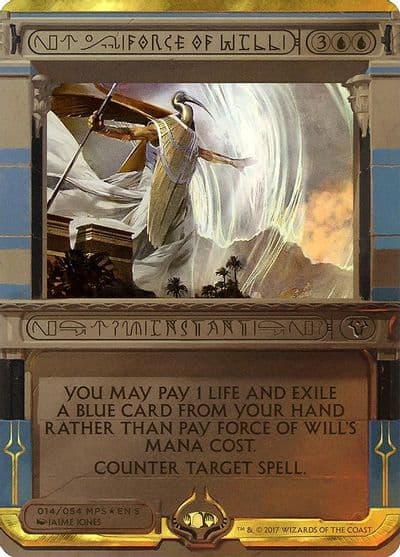 Force of Will Masterpiece Series: Amonkhet Invocations Magic card