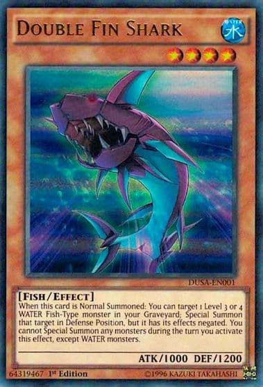 Double Fin Shark Duelist Saga Yu-Gi-Oh! card