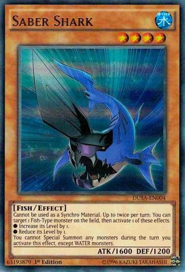 Saber Shark Duelist Saga Yu-Gi-Oh! card