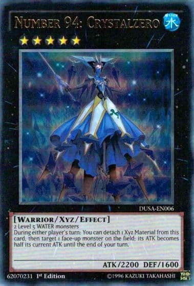 Number 94 Crystalzero Duelist Saga Yu-Gi-Oh! card