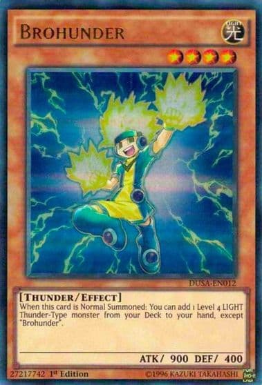 Brohunder Duelist Saga Yu-Gi-Oh! card