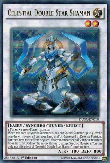 Celestial Double Star Shaman Duelist Saga Yu-Gi-Oh! card