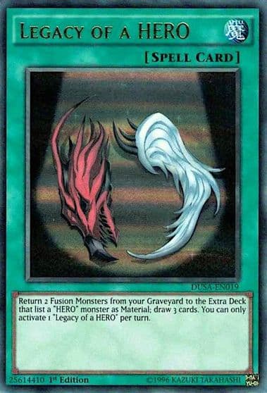 Legacy of a HERO Duelist Saga Yu-Gi-Oh! card