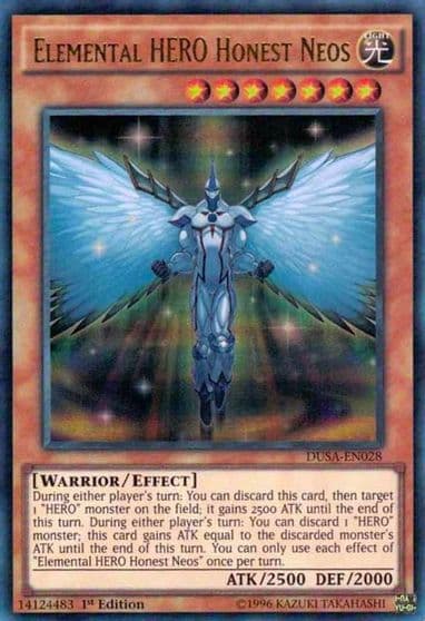 Elemental HERO Honest Neos Duelist Saga Yu-Gi-Oh! card