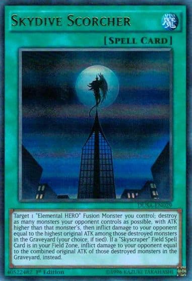 Skydive Scorcher Duelist Saga Yu-Gi-Oh! card