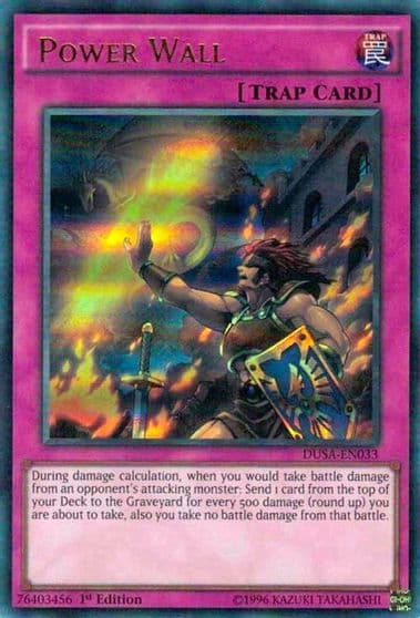 Power Wall Duelist Saga Yu-Gi-Oh! card