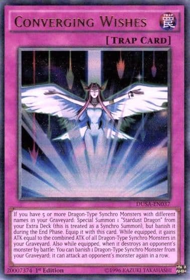 Converging Wishes Duelist Saga Yu-Gi-Oh! card