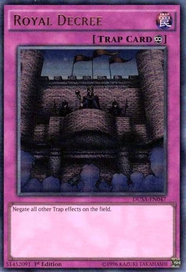 Royal Decree Duelist Saga Yu-Gi-Oh! card