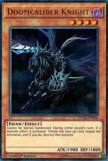 Doomcaliber Knight Duelist Saga Yu-Gi-Oh! card