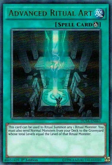 Advanced Ritual Art Duelist Saga Yu-Gi-Oh! card