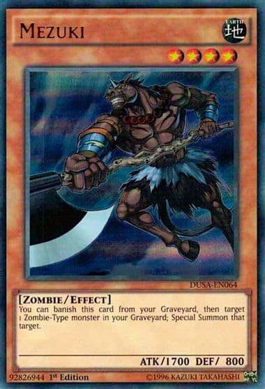 Mezuki Duelist Saga Yu-Gi-Oh! card