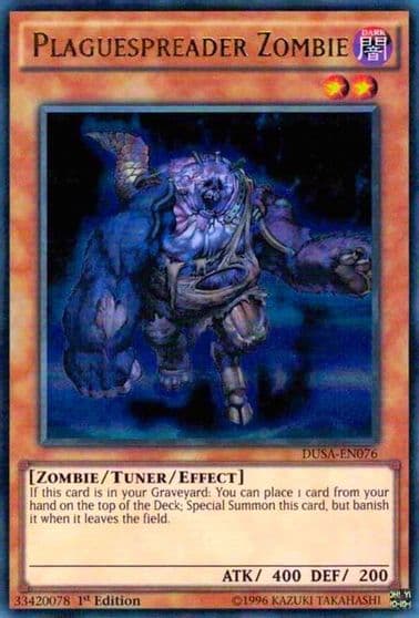 Plaguespreader Zombie Duelist Saga Yu-Gi-Oh! card