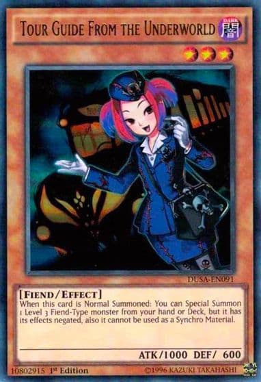 Tour Guide From the Underworld Duelist Saga Yu-Gi-Oh! card