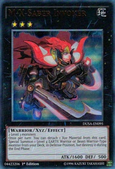 M X Saber Invoker Duelist Saga Yu-Gi-Oh! card
