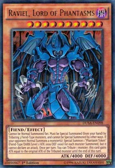 Raviel Lord of Phantasms Duelist Saga Yu-Gi-Oh! card