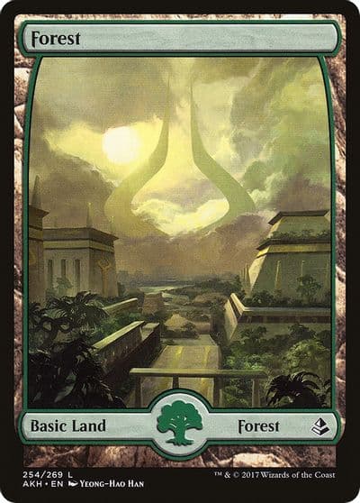 Forest 254 Full Art Amonkhet Magic card